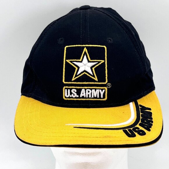 U.S. Army Other - US Army Black & Yellow Baseball Cap Hat Army Strong Army Reserve Made in USA